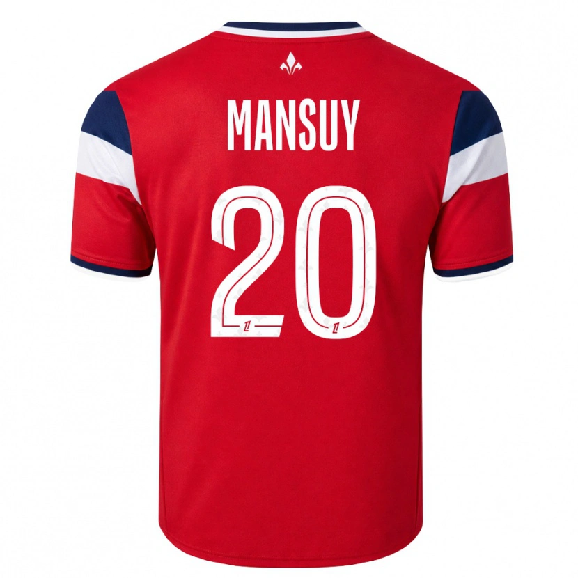 Danxen Mujer Camiseta Heloise Mansuy #20 Rojo Blanco Azul Real 1ª Equipación 2026/27 La Camisa México
