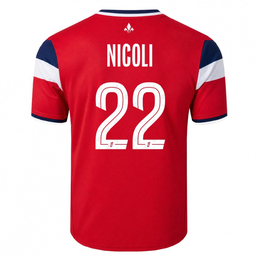 Danxen Mujer Camiseta Morgane Nicoli #22 Rojo Blanco Azul Real 1ª Equipación 2026/27 La Camisa México