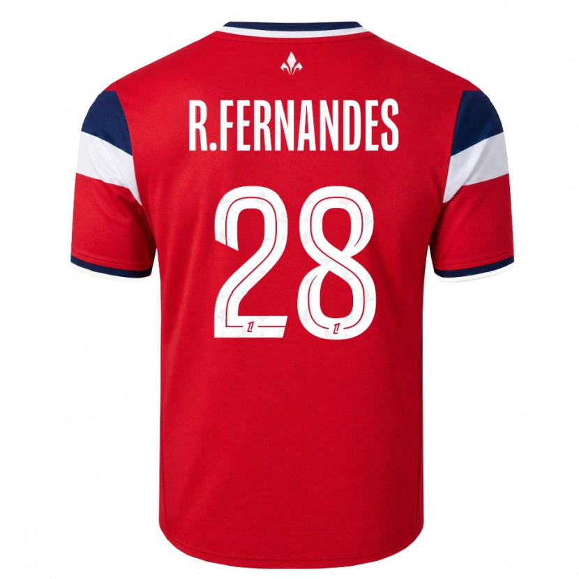 Danxen Mujer Camiseta Rafael Fernandes #28 Rojo Blanco Azul Real 1ª Equipación 2026/27 La Camisa México