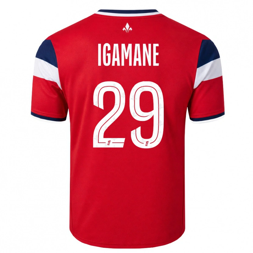 Danxen Mujer Camiseta Hamza Igamane #29 Rojo Blanco Azul Real 1ª Equipación 2026/27 La Camisa México