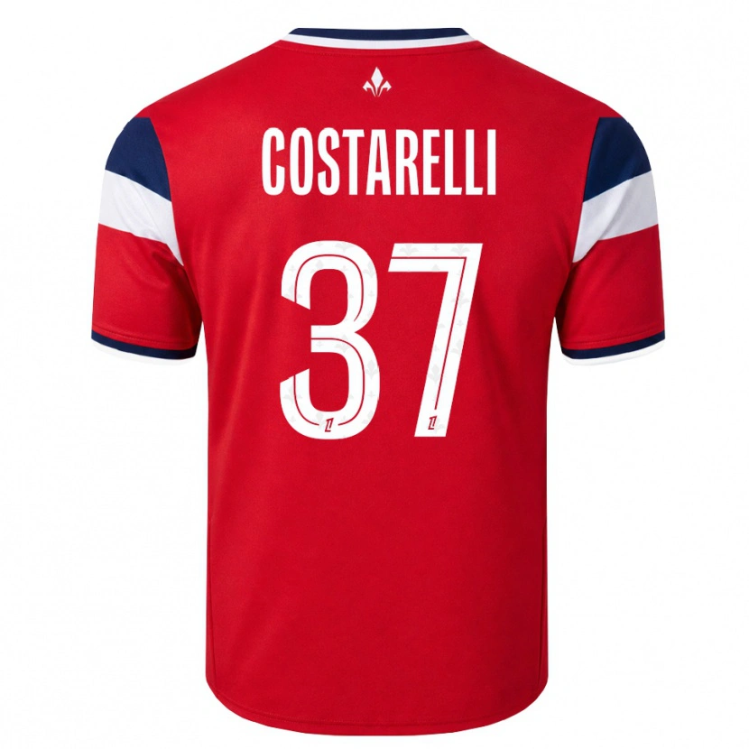 Danxen Mujer Camiseta Morgan Costarelli #37 Rojo Blanco Azul Real 1ª Equipación 2026/27 La Camisa México
