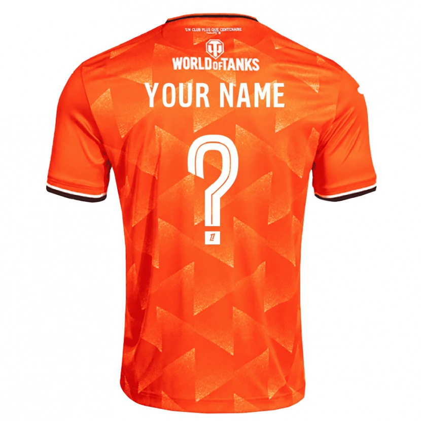 Danxen Mujer Camiseta Su Nombre #0 Naranja Blanco Negro 1ª Equipación 2026/27 La Camisa México