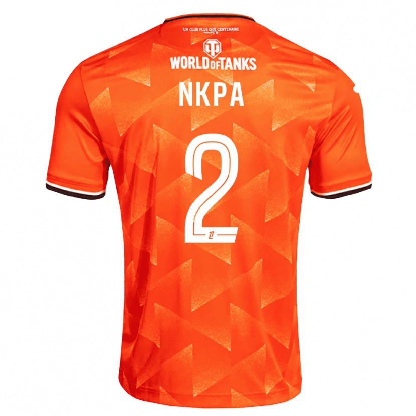 Danxen Mujer Camiseta Elie Nkpa #2 Naranja Blanco Negro 1ª Equipación 2026/27 La Camisa México