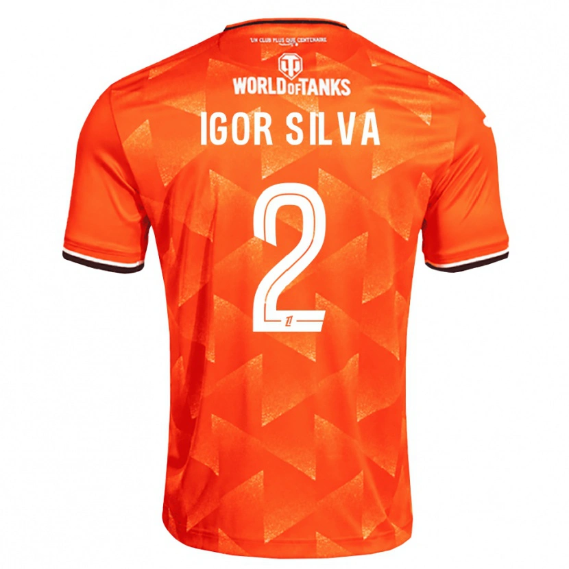 Danxen Mujer Camiseta Igor Silva #2 Naranja Blanco Negro 1ª Equipación 2026/27 La Camisa México