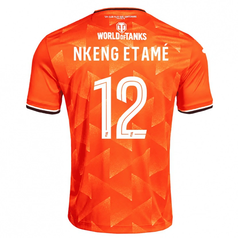Danxen Mujer Camiseta Shaï Nkeng Etamé #12 Naranja Blanco Negro 1ª Equipación 2026/27 La Camisa México