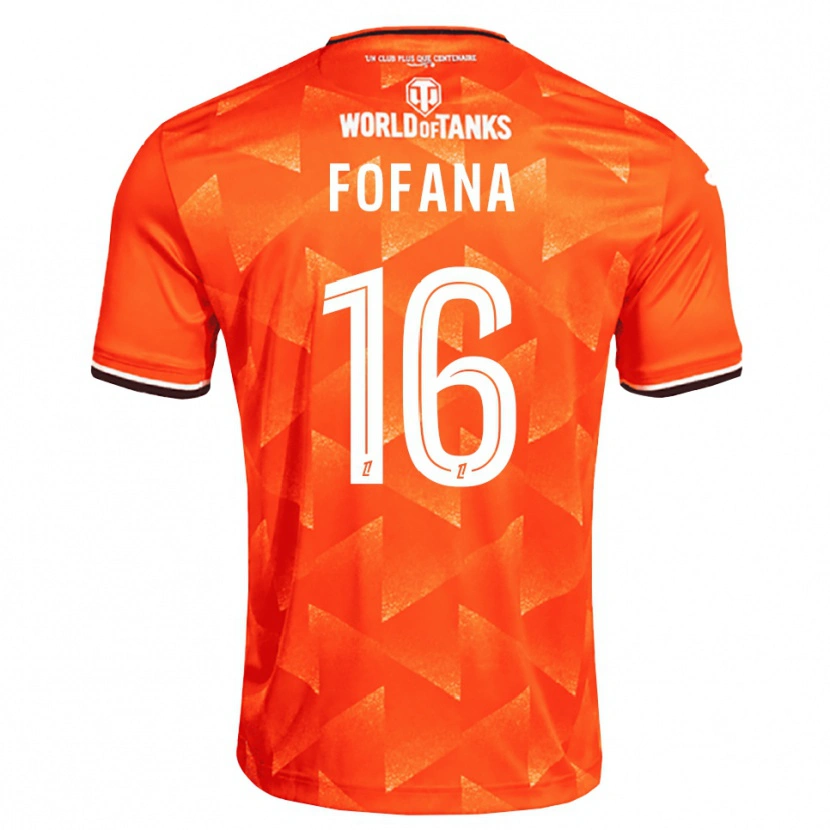Danxen Mujer Camiseta Bahliseny Fofana #16 Naranja Blanco Negro 1ª Equipación 2026/27 La Camisa México