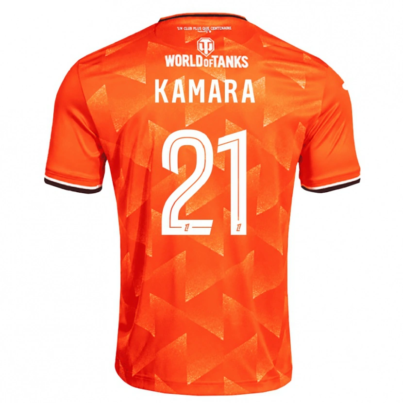 Danxen Mujer Camiseta Bingourou Kamara #21 Naranja Blanco Negro 1ª Equipación 2026/27 La Camisa México