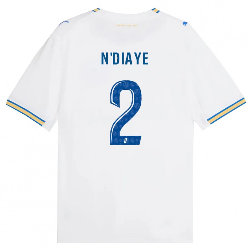 Danxen Mujer Camiseta Osmane N'diaye #2 Azul Lanzador Blanco 1ª Equipación 2026/27 La Camisa México
