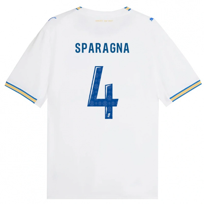 Danxen Mujer Camiseta Stéphane Sparagna #4 Azul Lanzador Blanco 1ª Equipación 2026/27 La Camisa México