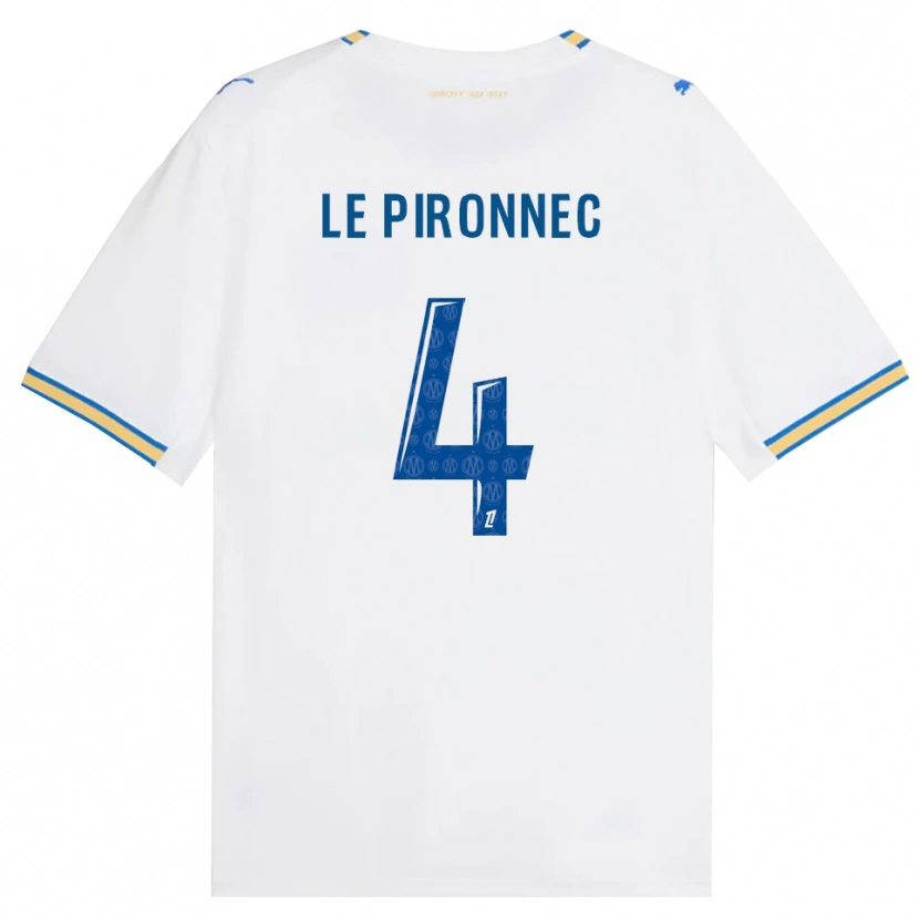 Danxen Mujer Camiseta Kélian Le Pironnec #4 Azul Lanzador Blanco 1ª Equipación 2026/27 La Camisa México