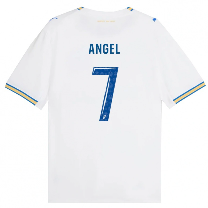 Danxen Mujer Camiseta Angel Gomes #7 Azul Lanzador Blanco 1ª Equipación 2026/27 La Camisa México