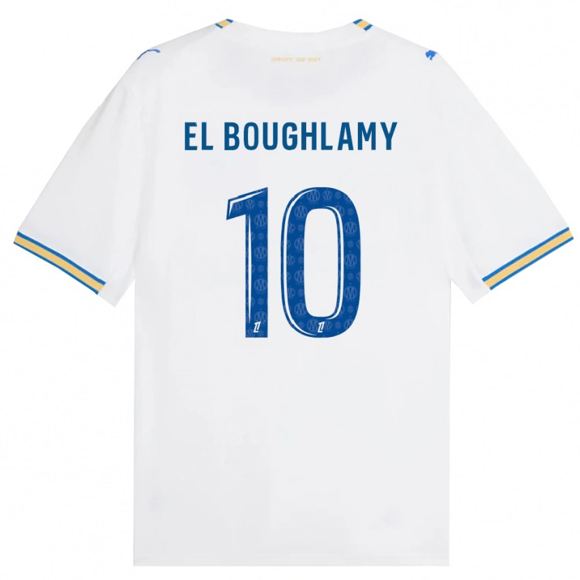 Danxen Mujer Camiseta Adam El Boughlamy #10 Azul Lanzador Blanco 1ª Equipación 2026/27 La Camisa México