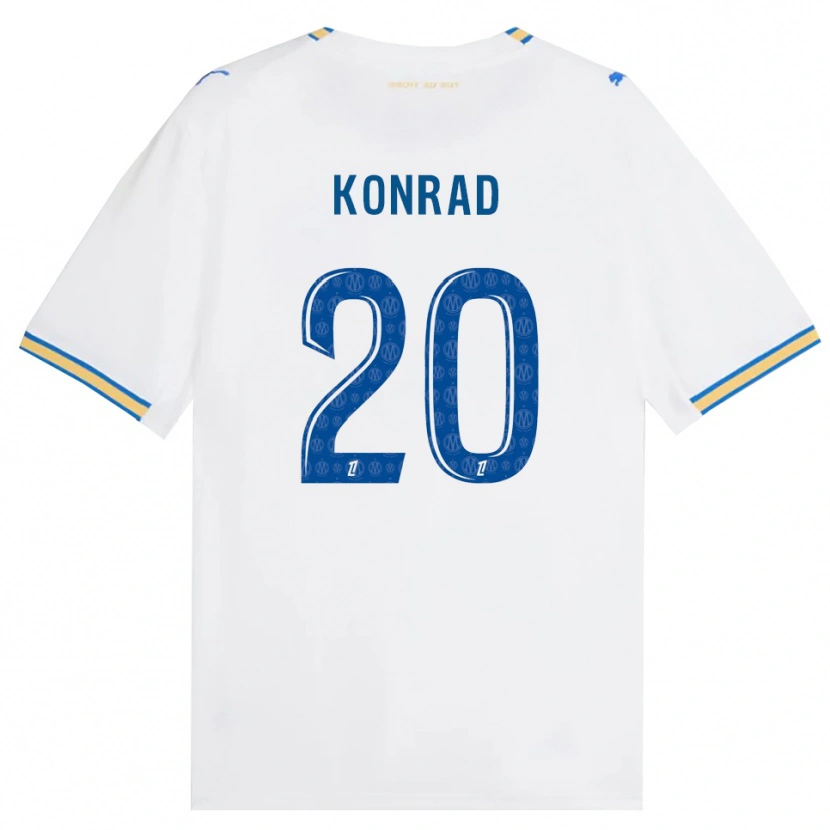 Danxen Mujer Camiseta Konrad De La Fuente #20 Azul Lanzador Blanco 1ª Equipación 2026/27 La Camisa México