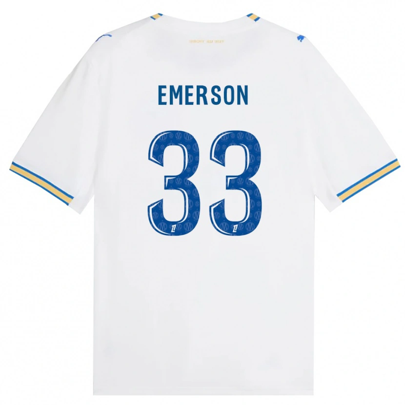 Danxen Mujer Camiseta Emerson Palmieri Dos Santos #33 Azul Lanzador Blanco 1ª Equipación 2026/27 La Camisa México