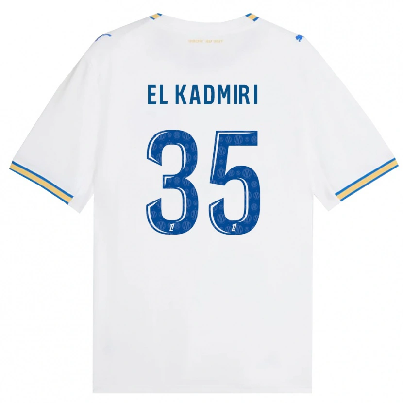 Danxen Mujer Camiseta Ugo Kadmiri #35 Azul Lanzador Blanco 1ª Equipación 2026/27 La Camisa México