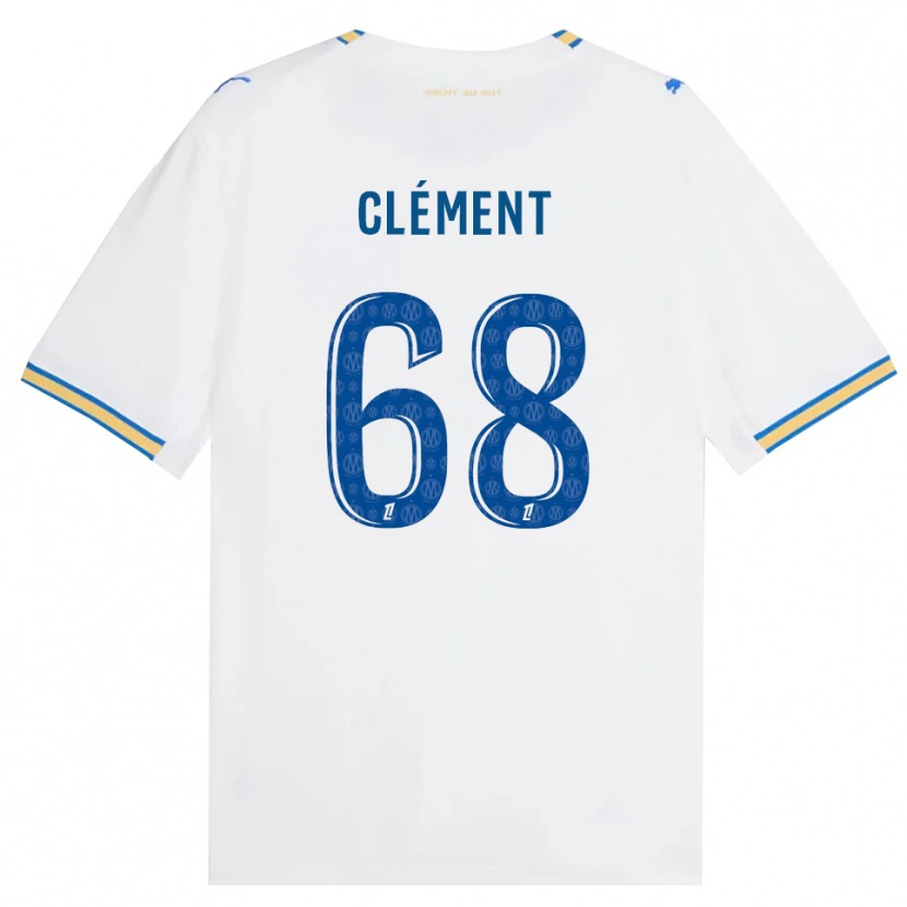 Danxen Mujer Camiseta Mathis Clément #68 Azul Lanzador Blanco 1ª Equipación 2026/27 La Camisa México