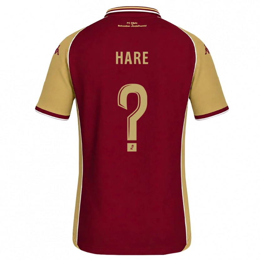 Danxen Mujer Camiseta Hugo Hare #0 Dorado Rojo Oscuro 1ª Equipación 2026/27 La Camisa México