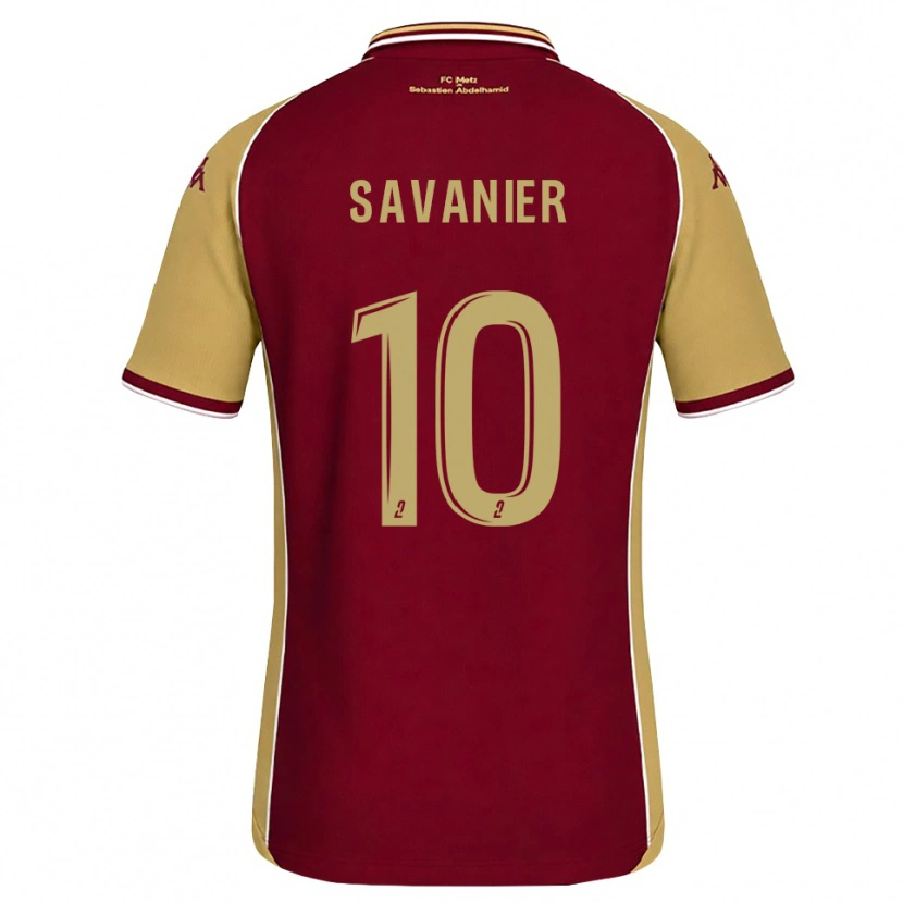 Danxen Mujer Camiseta Téji Savanier #10 Dorado Rojo Oscuro 1ª Equipación 2026/27 La Camisa México