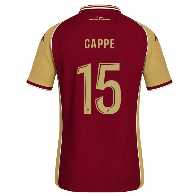 Danxen Mujer Camiseta Djibril Cappe #15 Dorado Rojo Oscuro 1ª Equipación 2026/27 La Camisa México