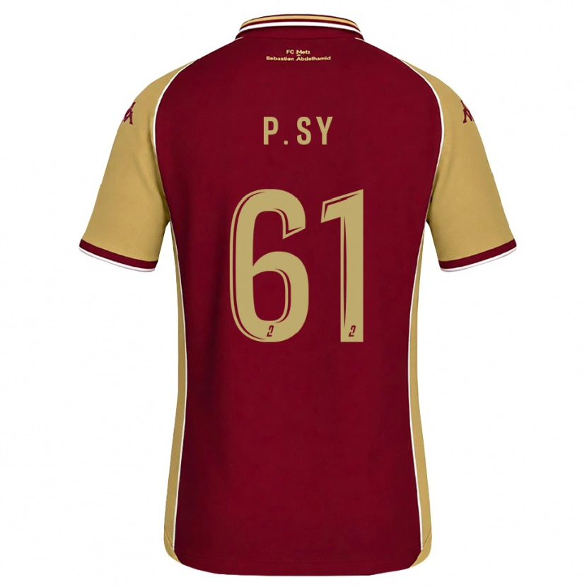 Danxen Mujer Camiseta Pape Sy #61 Dorado Rojo Oscuro 1ª Equipación 2026/27 La Camisa México