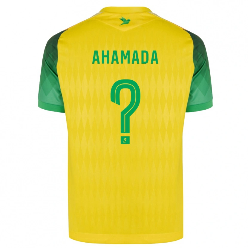 Danxen Mujer Camiseta Houssam Ahamada #0 Amarillo Verde Rojo 1ª Equipación 2026/27 La Camisa México