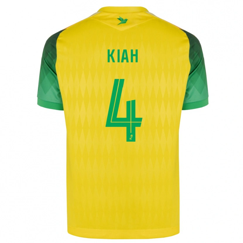 Danxen Mujer Camiseta Emmanuel Kiah #4 Amarillo Verde Rojo 1ª Equipación 2026/27 La Camisa México