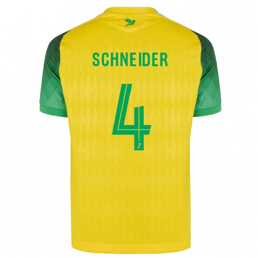Danxen Mujer Camiseta Octave Schneider #4 Amarillo Verde Rojo 1ª Equipación 2026/27 La Camisa México