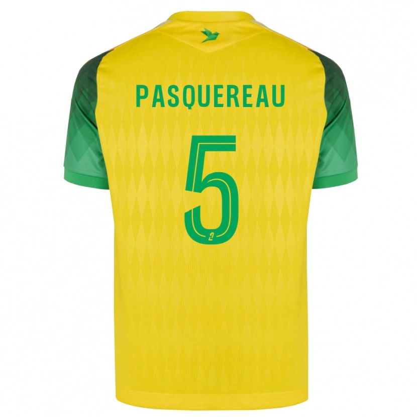 Danxen Mujer Camiseta Julie Pasquereau #5 Amarillo Verde Rojo 1ª Equipación 2026/27 La Camisa México
