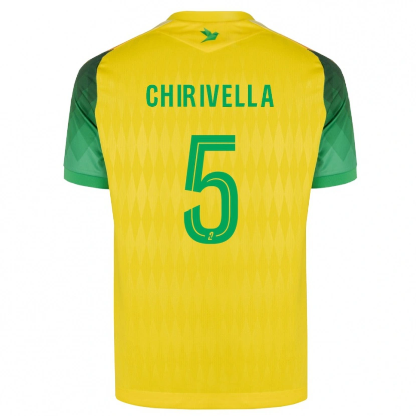 Danxen Mujer Camiseta Pedro Chirivella #5 Amarillo Verde Rojo 1ª Equipación 2026/27 La Camisa México