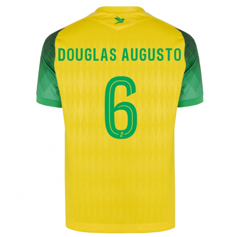 Danxen Mujer Camiseta Douglas Augusto #6 Amarillo Verde Rojo 1ª Equipación 2026/27 La Camisa México