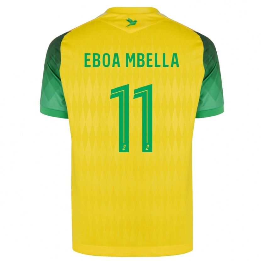 Danxen Mujer Camiseta Eden Eboa Mbella #11 Amarillo Verde Rojo 1ª Equipación 2026/27 La Camisa México