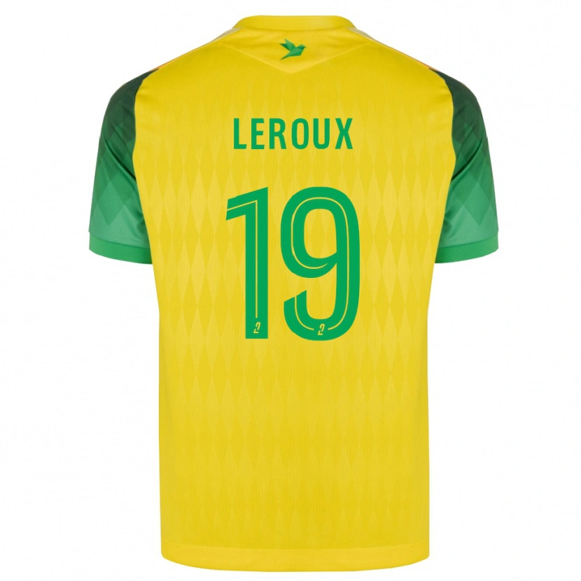 Danxen Mujer Camiseta Louis Leroux #19 Amarillo Verde Rojo 1ª Equipación 2026/27 La Camisa México