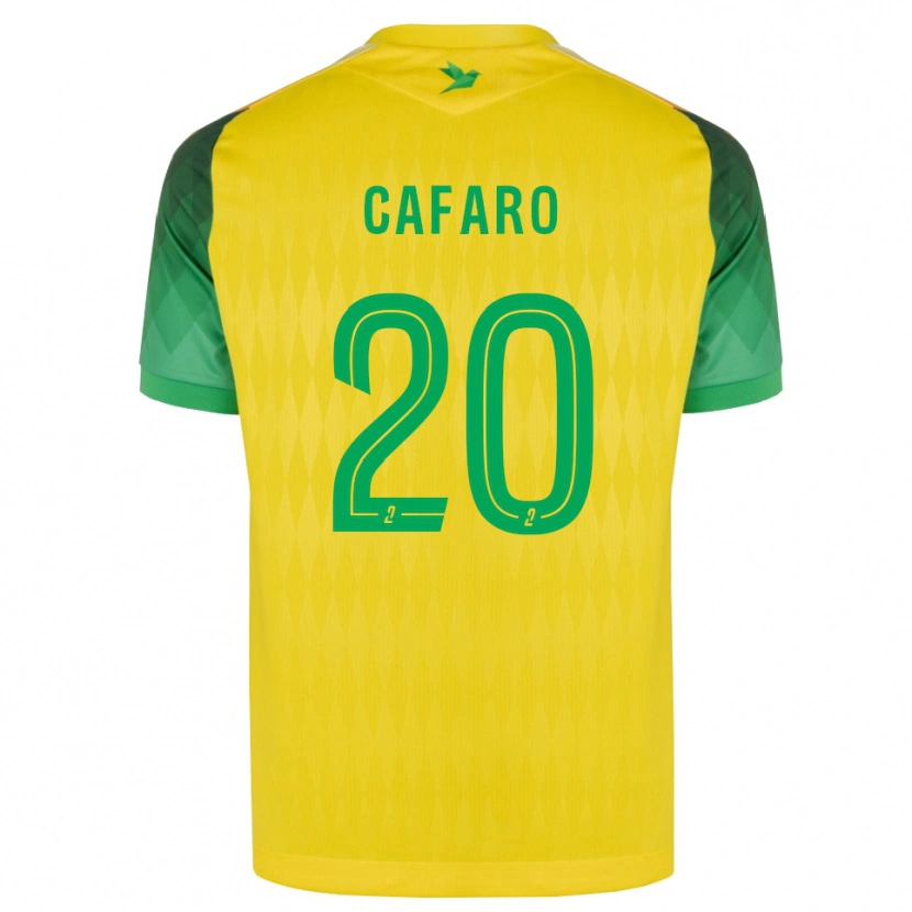 Danxen Mujer Camiseta Mathieu Cafaro #20 Amarillo Verde Rojo 1ª Equipación 2026/27 La Camisa México