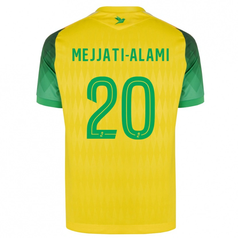 Danxen Mujer Camiseta Maxime Mejjati-Alami #20 Amarillo Verde Rojo 1ª Equipación 2026/27 La Camisa México