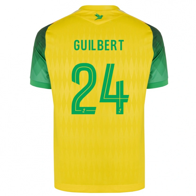 Danxen Mujer Camiseta Frédéric Guilbert #24 Amarillo Verde Rojo 1ª Equipación 2026/27 La Camisa México