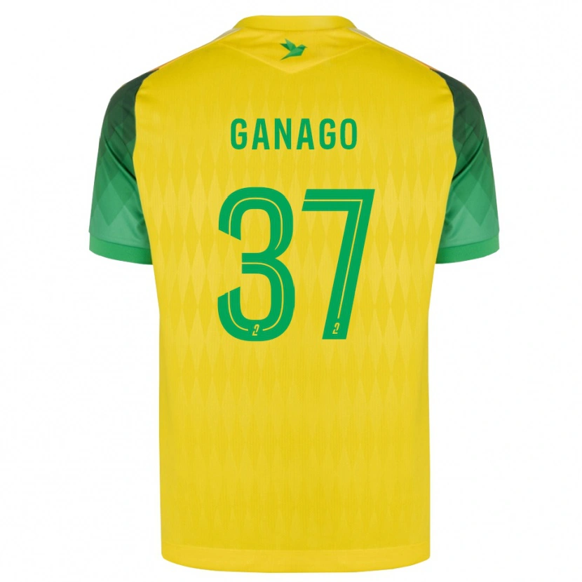 Danxen Mujer Camiseta Ignatius Ganago #37 Amarillo Verde Rojo 1ª Equipación 2026/27 La Camisa México