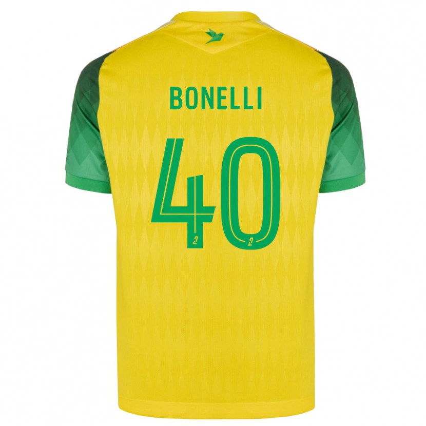 Danxen Mujer Camiseta Lucas Bonelli #40 Amarillo Verde Rojo 1ª Equipación 2026/27 La Camisa México