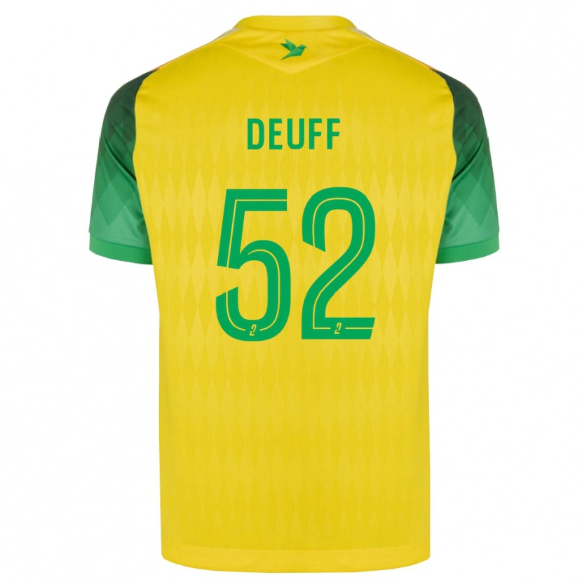 Danxen Mujer Camiseta Bahmed Deuff #52 Amarillo Verde Rojo 1ª Equipación 2026/27 La Camisa México