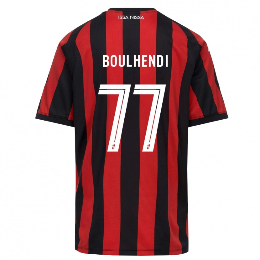 Danxen Mujer Camiseta Teddy Boulhendi #77 Rojo Negro Blanco 1ª Equipación 2026/27 La Camisa México