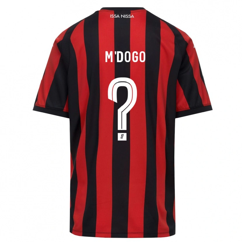 Danxen Mujer Camiseta Haris M'dogo #0 Rojo Negro Blanco 1ª Equipación 2026/27 La Camisa México