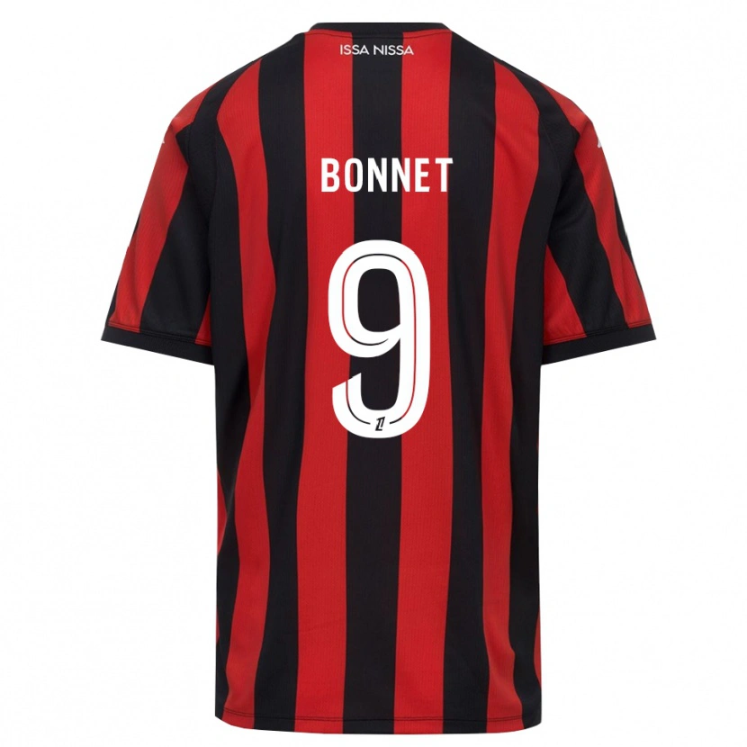 Danxen Mujer Camiseta Thomas Bonnet #9 Rojo Negro Blanco 1ª Equipación 2026/27 La Camisa México