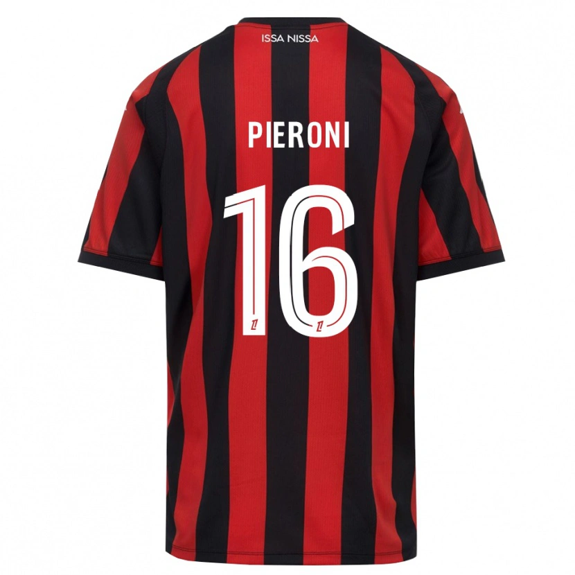 Danxen Mujer Camiseta Dorian Pieroni #16 Rojo Negro Blanco 1ª Equipación 2026/27 La Camisa México