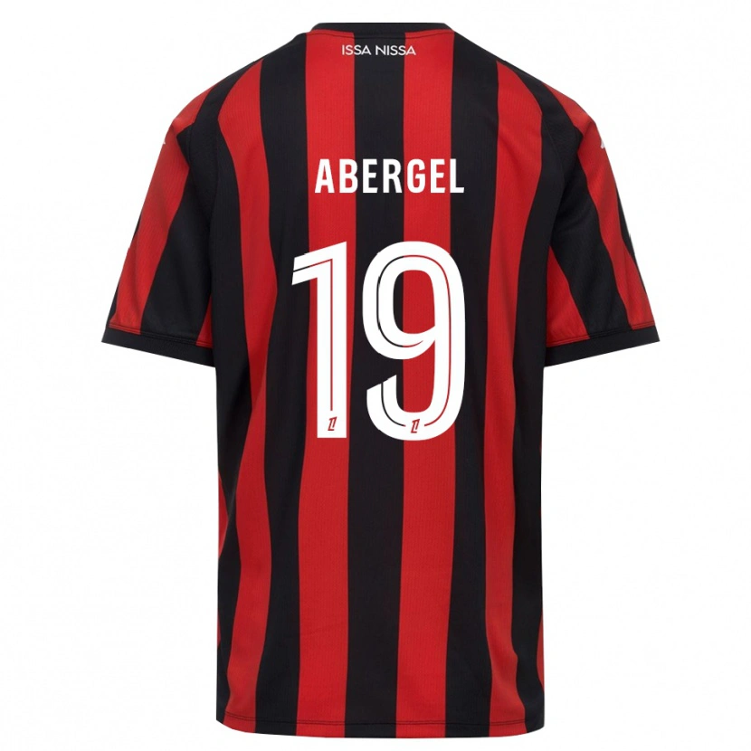 Danxen Mujer Camiseta Laurent Abergel #19 Rojo Negro Blanco 1ª Equipación 2026/27 La Camisa México