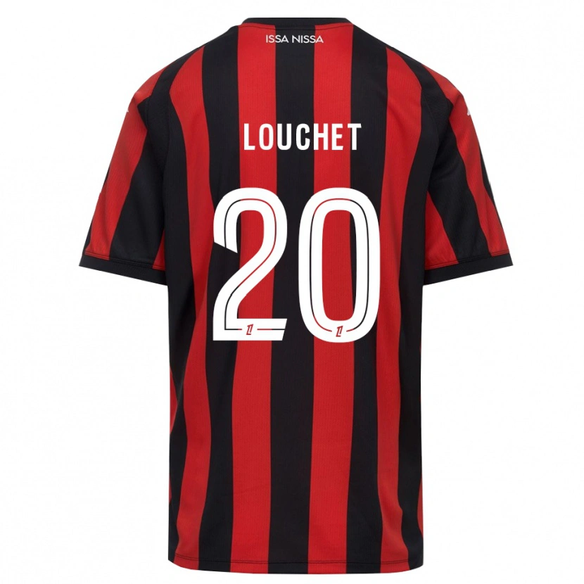 Danxen Mujer Camiseta Tom Louchet #20 Rojo Negro Blanco 1ª Equipación 2026/27 La Camisa México