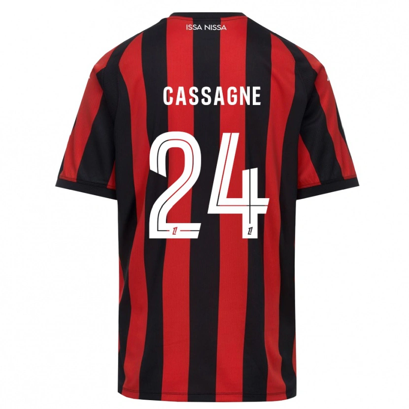 Danxen Mujer Camiseta Léa Cassagne #24 Rojo Negro Blanco 1ª Equipación 2026/27 La Camisa México
