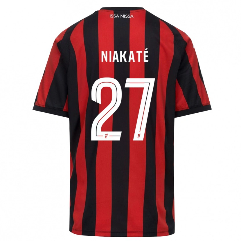Danxen Mujer Camiseta Yakaré Niakaté #27 Rojo Negro Blanco 1ª Equipación 2026/27 La Camisa México