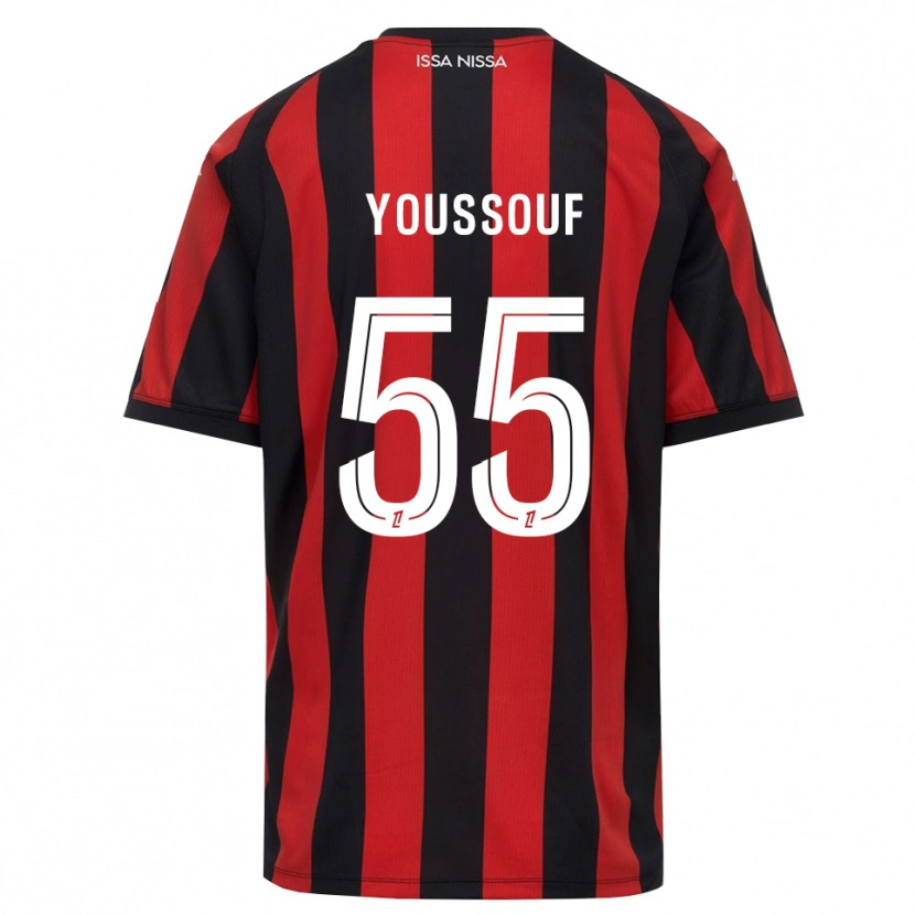 Danxen Mujer Camiseta Youssouf Ndayishimiye #55 Rojo Negro Blanco 1ª Equipación 2026/27 La Camisa México