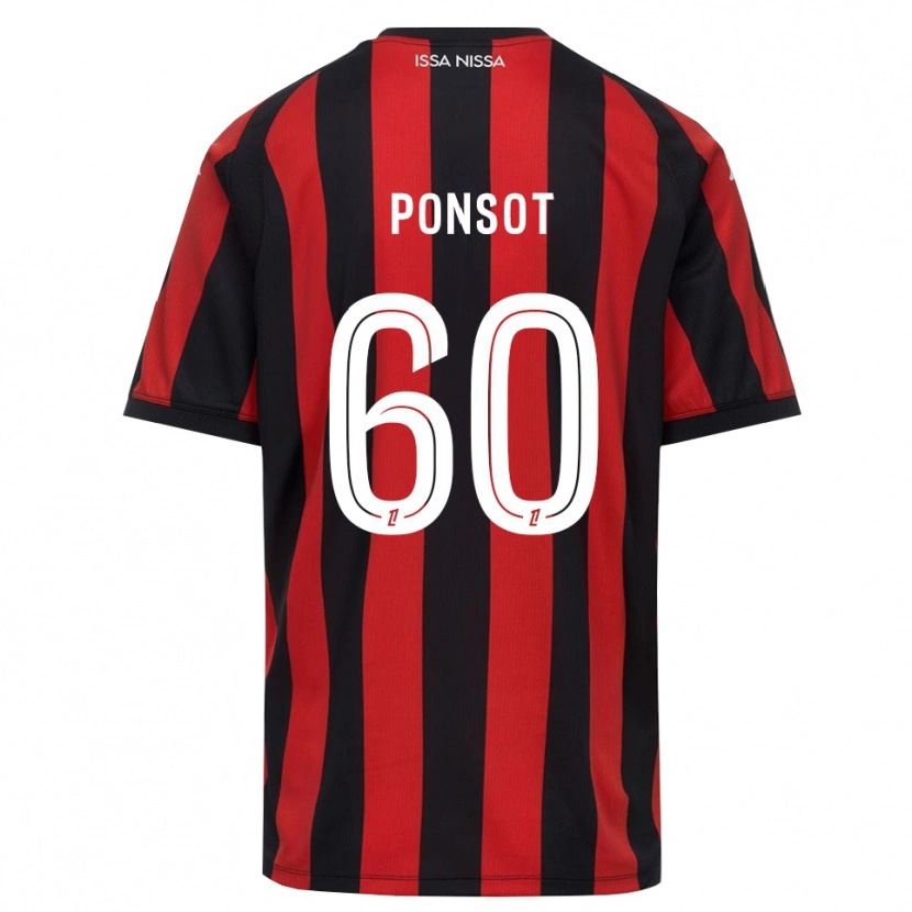 Danxen Mujer Camiseta Martin Ponsot #60 Rojo Negro Blanco 1ª Equipación 2026/27 La Camisa México
