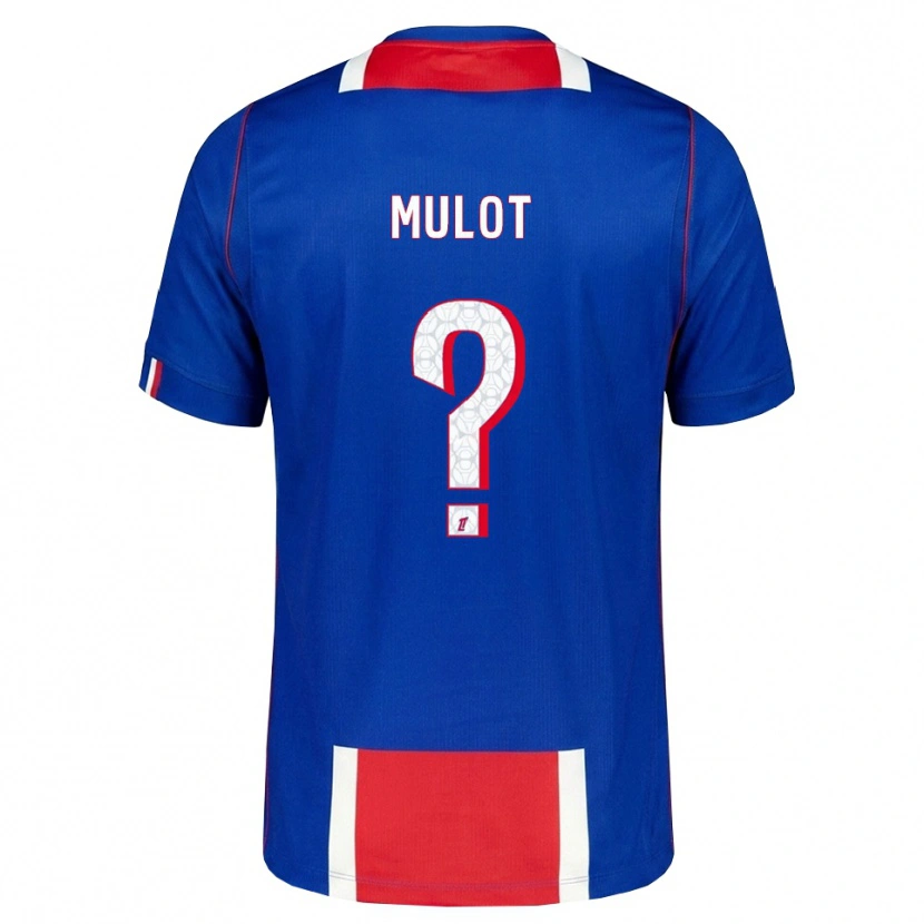 Danxen Mujer Camiseta Marie Mulot #0 Rojo Blanco Azul 1ª Equipación 2026/27 La Camisa México