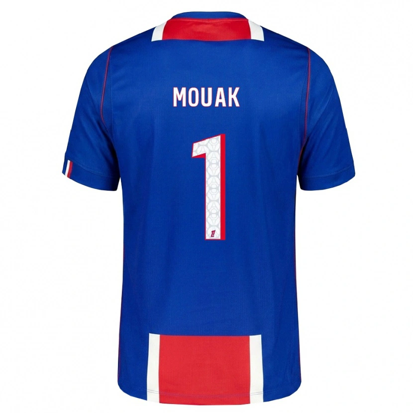 Danxen Mujer Camiseta Adam Mouak #1 Rojo Blanco Azul 1ª Equipación 2026/27 La Camisa México